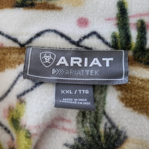 Ariat Green and Brown Outdoor Sweatshirt - Picture 2 of 5